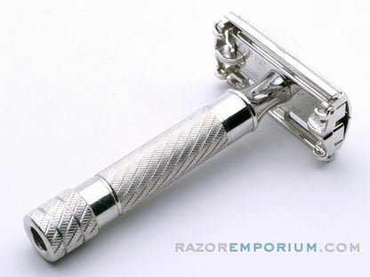 1948 Gillette British Aristocrat No. 21 Safety Razor w/ Case & Bladebank