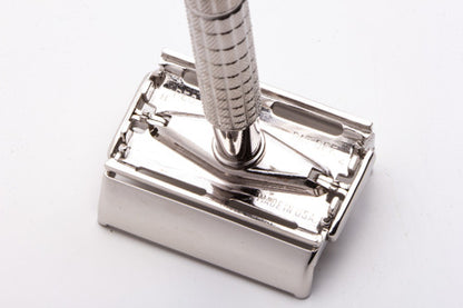 1962 H4 Gillette Flare Tip Super Speed Safety Razor | Rhodium Revamp