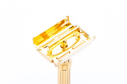 1961 G2 Gillette TTO Fatboy Adjustable Double Edge Safety Razor | 24K Gold Revamp