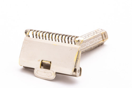 1940's Gem 1912 Style SE Safety Razor | Chain Style Handle | With Case