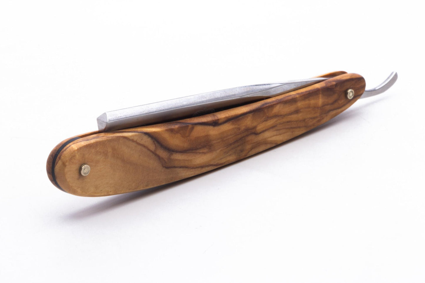 5/8" Dovo Solingen Short Barbarosa Olive Wood Straight Razor