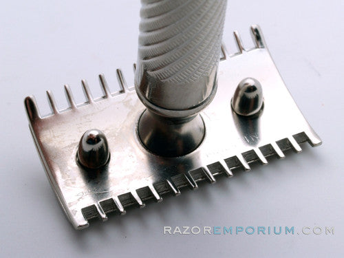 1918 Gillette Bulldog Old Style DE Razor | Nickel Revamp