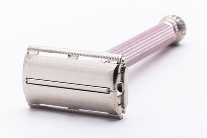 1966 L1 Gillette Pink Star Lady Gillette DE Safety Razor | Original Condition
