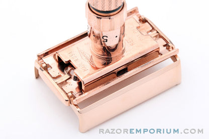 1959 Gillette E2 Fatboy Adjustable DE Rose Gold Revamp