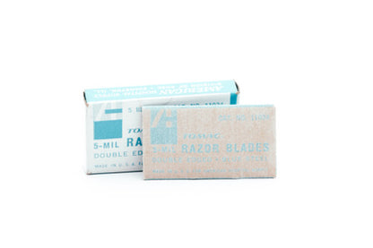 TOMAC Blue Steel Razor Blades - Made in USA
