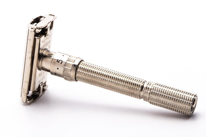 1962 H4 Gillette Slim Adjustable Double Edge Safety Razor Set | Original Condition