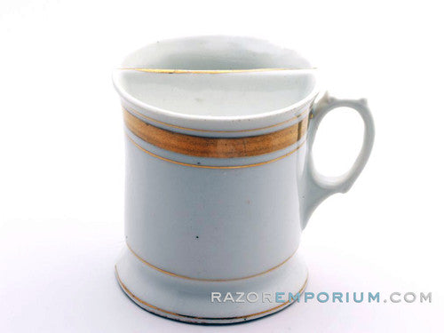 Vintage White Shaving Mug | Made in Bavaria