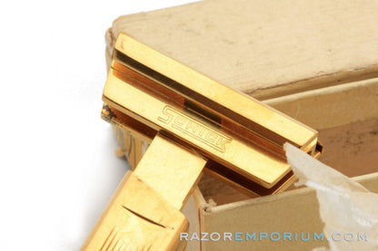 1927-32 Schick Type B Single Edge Repeating Gold Injector Razor Set