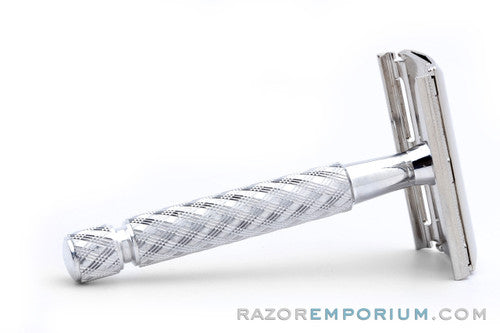 1960's-80s Gillette Ball End Tech Spiral Handle Razor Made in England