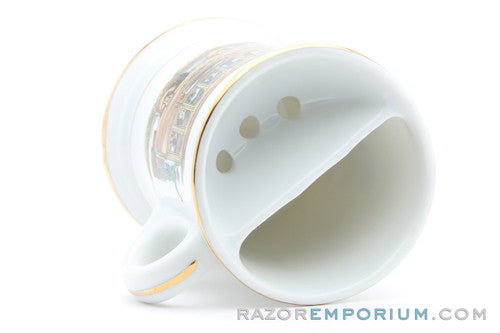 Horse Drawn Train Moustache Mug