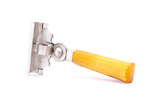 1935-45 Type E Schick Eversharp Injector Razor  | Factory Nickel Revamp