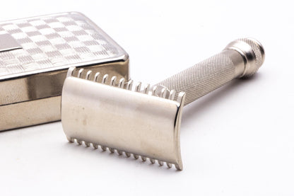 1920 Gillette Pocket Edition Old Type Ball End Double Edge Razor Set | Original Condition