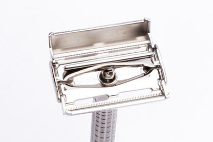 1960 Gillette Regular Flare Tip DE Super Speed Factory Nickel Revamp