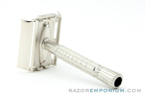 1960 Gillette Flare Tip Super Speed Safety Razor | Satin Nickel Revamp
