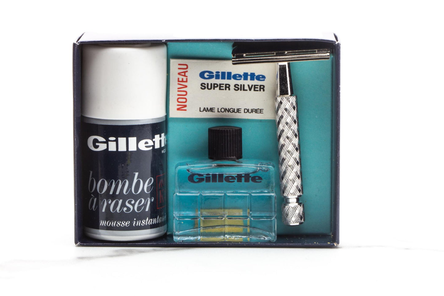 1967 M4 Gillette French Ball End Spiral Tech Travel Set | New Old Stock