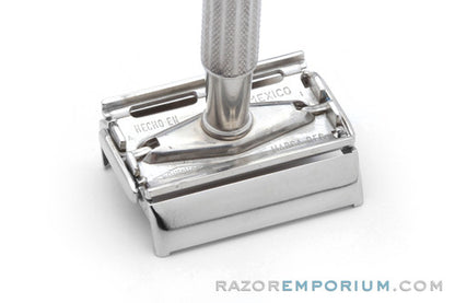 1955 Gillette Flare Tip Super Speed DE Safety Razor Factory Nickel Revamp | Made in Mexico