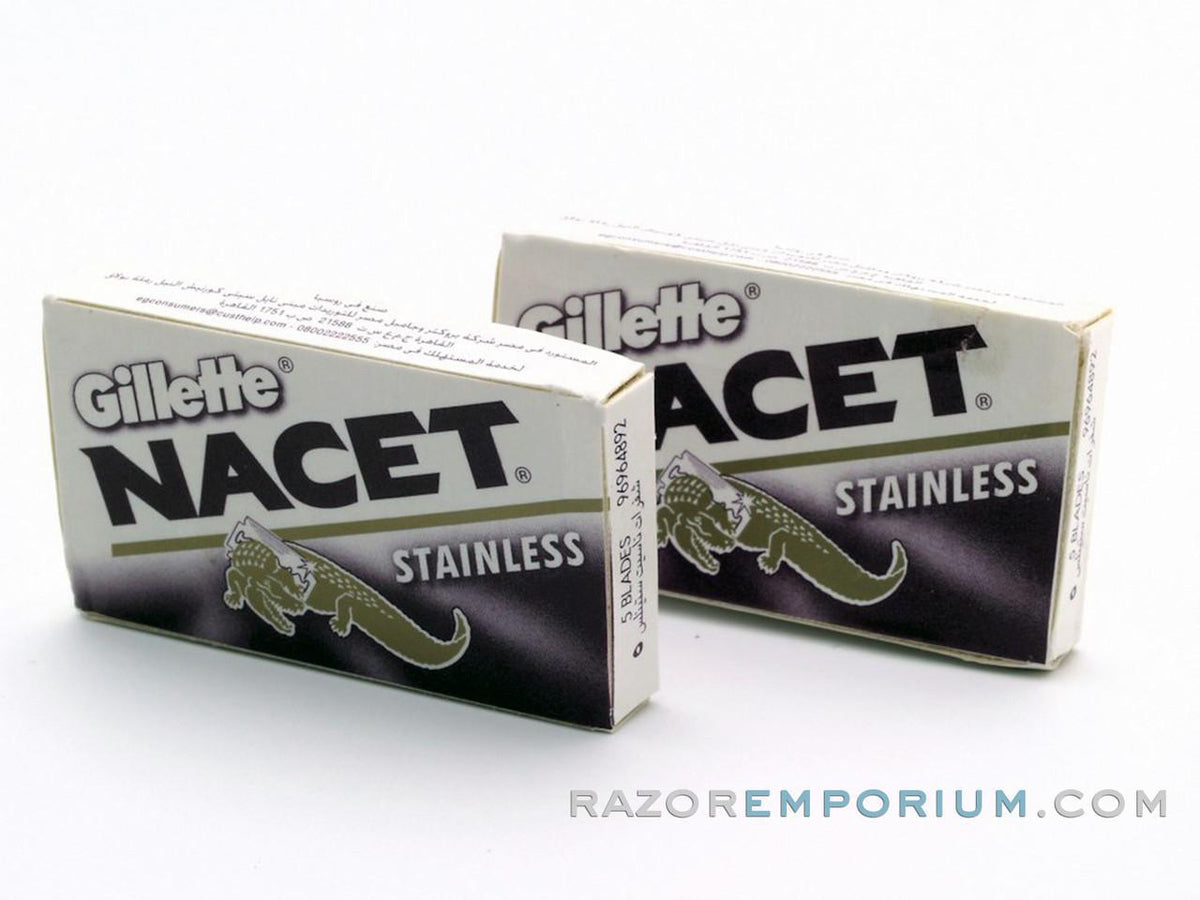 Gillette Ss Razor Gillette Nacet Stainless Double Edge (DE) Razor Blades – Razor Emporium