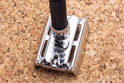 1974 U4 Gillette Super Adjustable 84 Double Edge Safety Razor | Factory Nickel Revamp