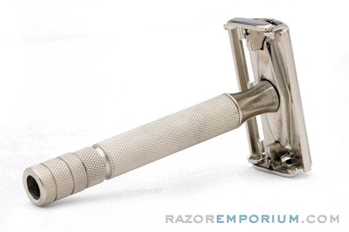 1954 Gillette Z4 Super Speed Double Edge Razor | Factory Nickel Revamp