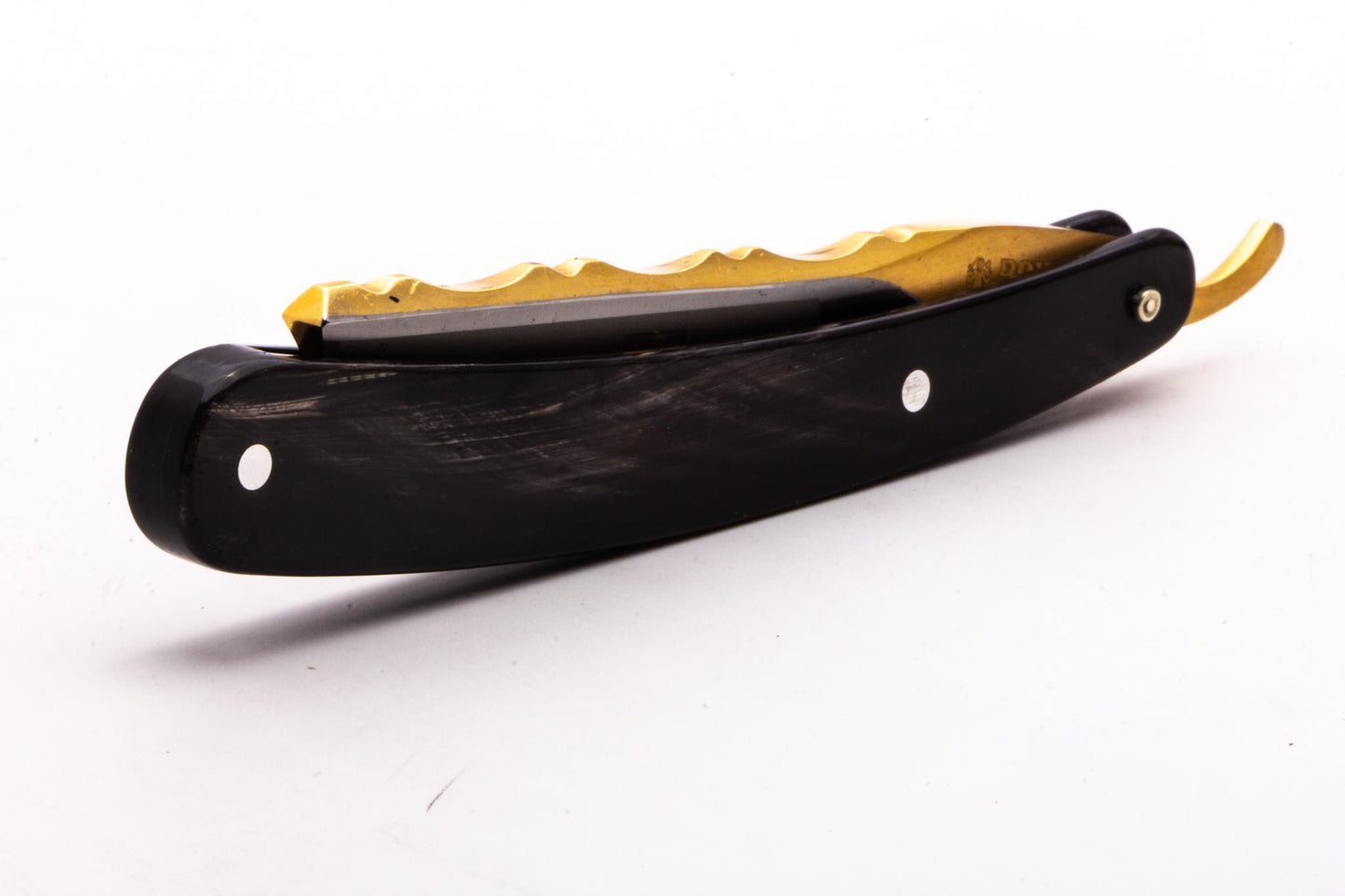 6/8" Dovo 3 Bergischer Lowe Straight Razor | Horn Scales