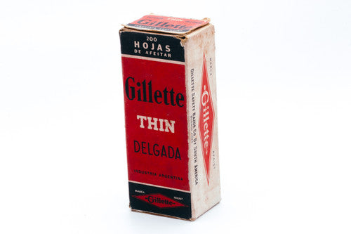 200 Gillette Delgada Thin - Made in Argentina - Double Edge Razor Blades