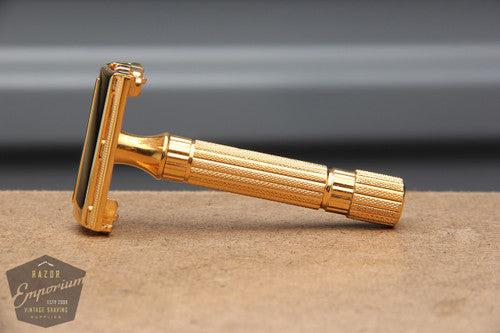 Gillette 1940's Aristocrat Double Edge Razor * 24K Gold REVAMPED