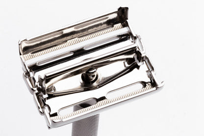 1941 Gillette Ranger Tech TTO DE Safety Razor | Factory Nickel Revamp