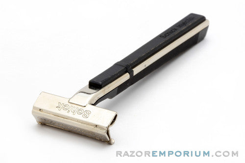 1980's Schick Single Edge Injector Razor w Black Handle