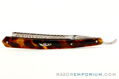 5/8" Ern No. 12 Straight Razor w/ Original Scale  | Solingen Germany