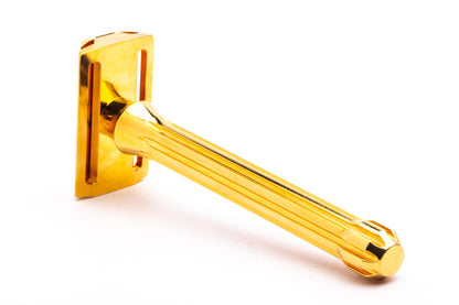 Blackland Blackbird Stainless Steel DE Safety Razor - 101mm | 24k Gold Revamp