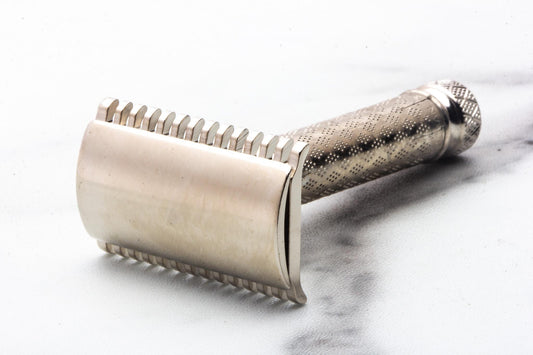 1926 Gillette New Improved Tuckaway Double Edge Safety Razor |  Factory Nickel Revamp