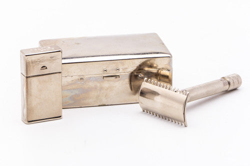 1900's Gillette Single Ring Double Edge Safety Razor Set | WJNO Baker