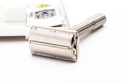1962 H4 Gillette Slim Adjustable Double Edge Safety Razor Set | Original Condition