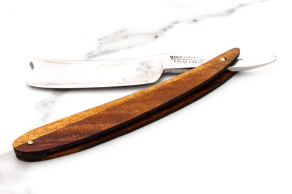 7/8" Vintage Restored W. Creaves & Son Straight Razor With Custom Wood Scales