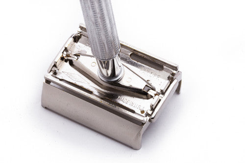 1957 Gillette Blue Tip Light DE Super Speed Razor C1