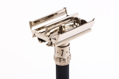 1972 S2 Gillette Super Adjustable 84 DE Safety Razor | Factory Nickel Revamp