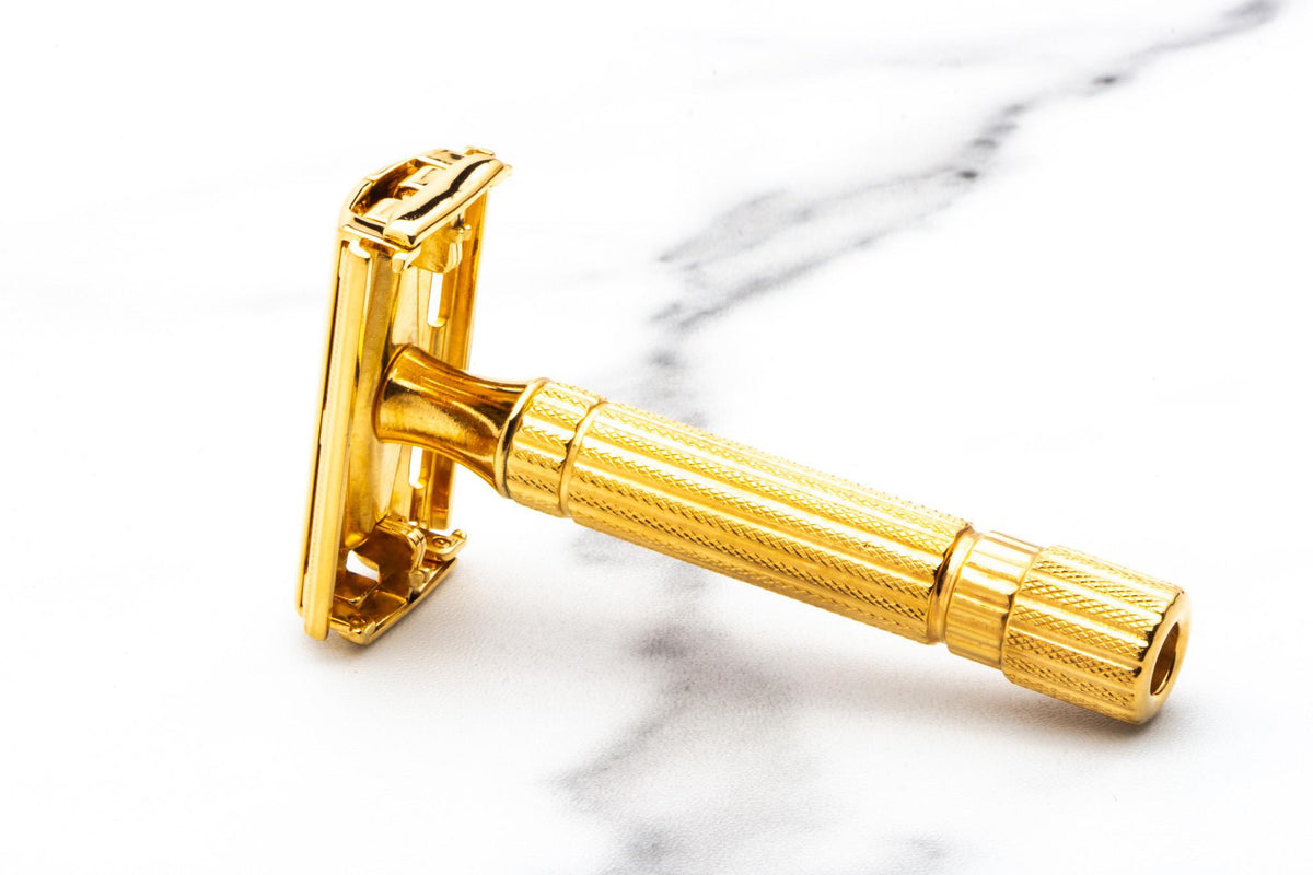 1946-47 Gillette Gold Aristocrat TTO Double Edge Safety Razor Set| 24K Gold Revamp