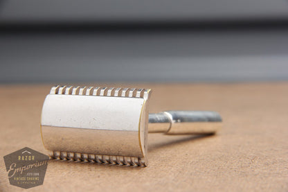 Gillette 1924 New Improved Safety Razor in Sterling Silver Travel Set -RARE