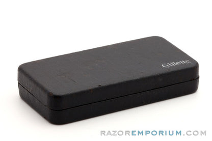 1940's Gillette Post WWII Bakelite Handle Etched Logo Tech DE Safety Razor