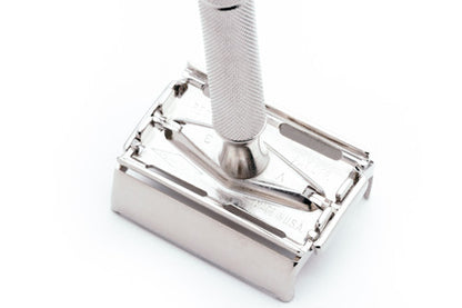 1950 V3 Gillette Super Speed Double Edge Safety Razor | Factory Nickel Revamp