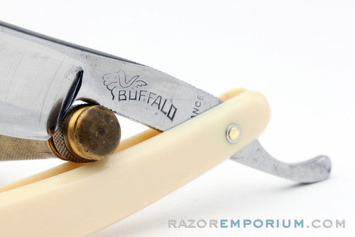 13/16'' Buffalo 102 Straight Razor | Hollow Ground Round Point | France