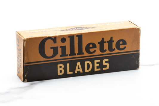 Gillette WWII Camouflage Double Edge Razor Blades (100) | New Old Stock (NOS)