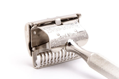 1914 Ever Ready Single Edge Safety Razor | Factory Nickel Revamp