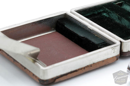 1948-1950 Gillette Executive Razor in Ostrich Leather Case | Rhodium Revamp