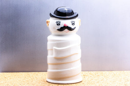Vintage Ceramic Dapper Man Blade Bank