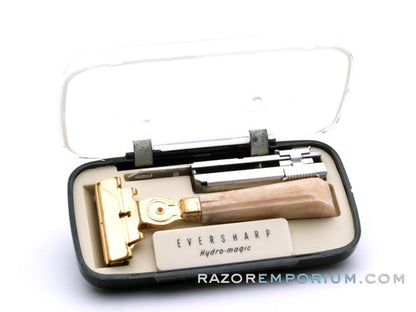 1950's Eversharp Schick Hydro-Magic Injector Safety Razor w/ Case & Injector