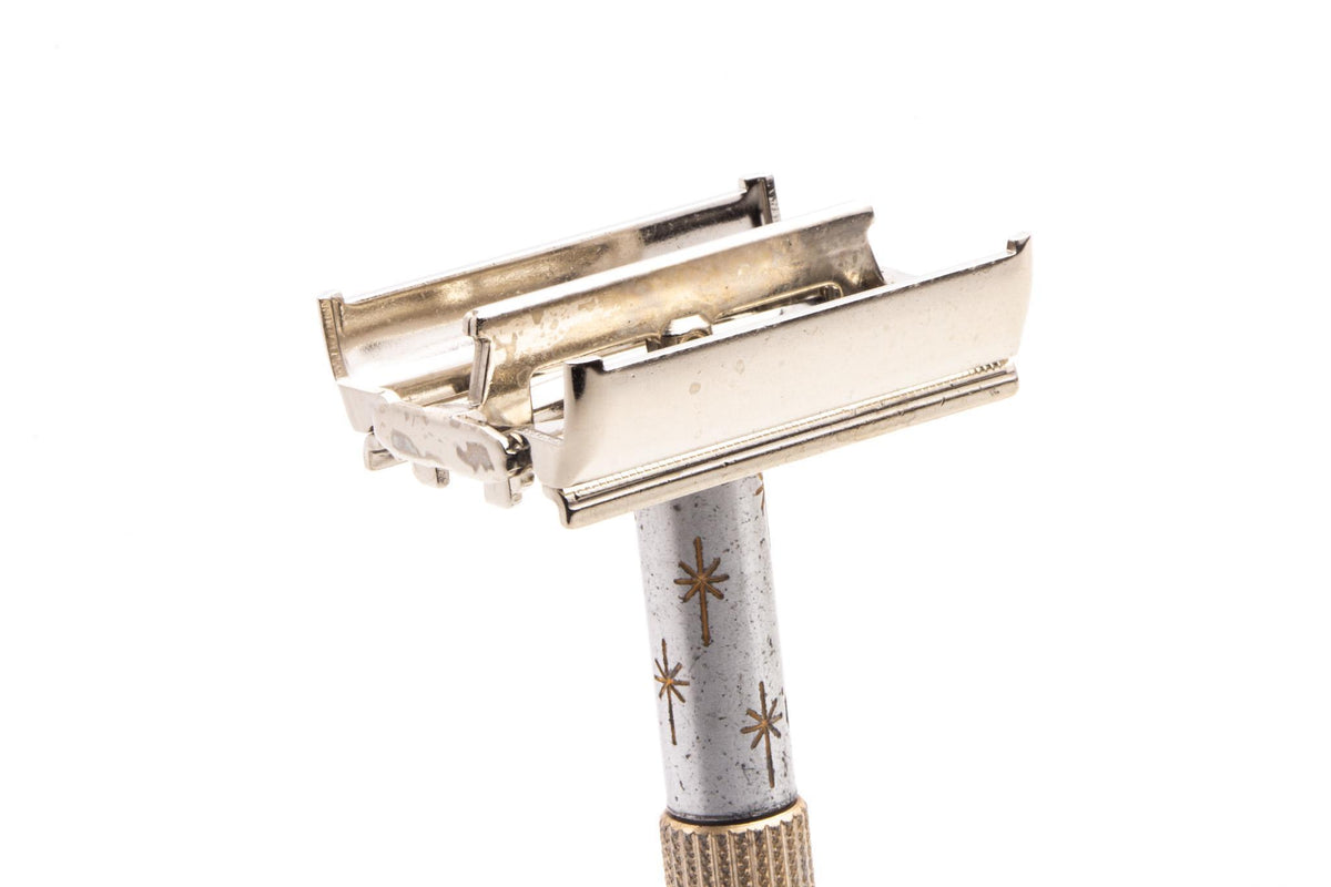 Gillette Razor Stars 1965 K2 Gillette Champagne Star Lady Double Edge Safety Razor | Origin ...