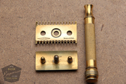 Gillette 1924 Gold Old Type Pocket Edition Boston Shriner Set
