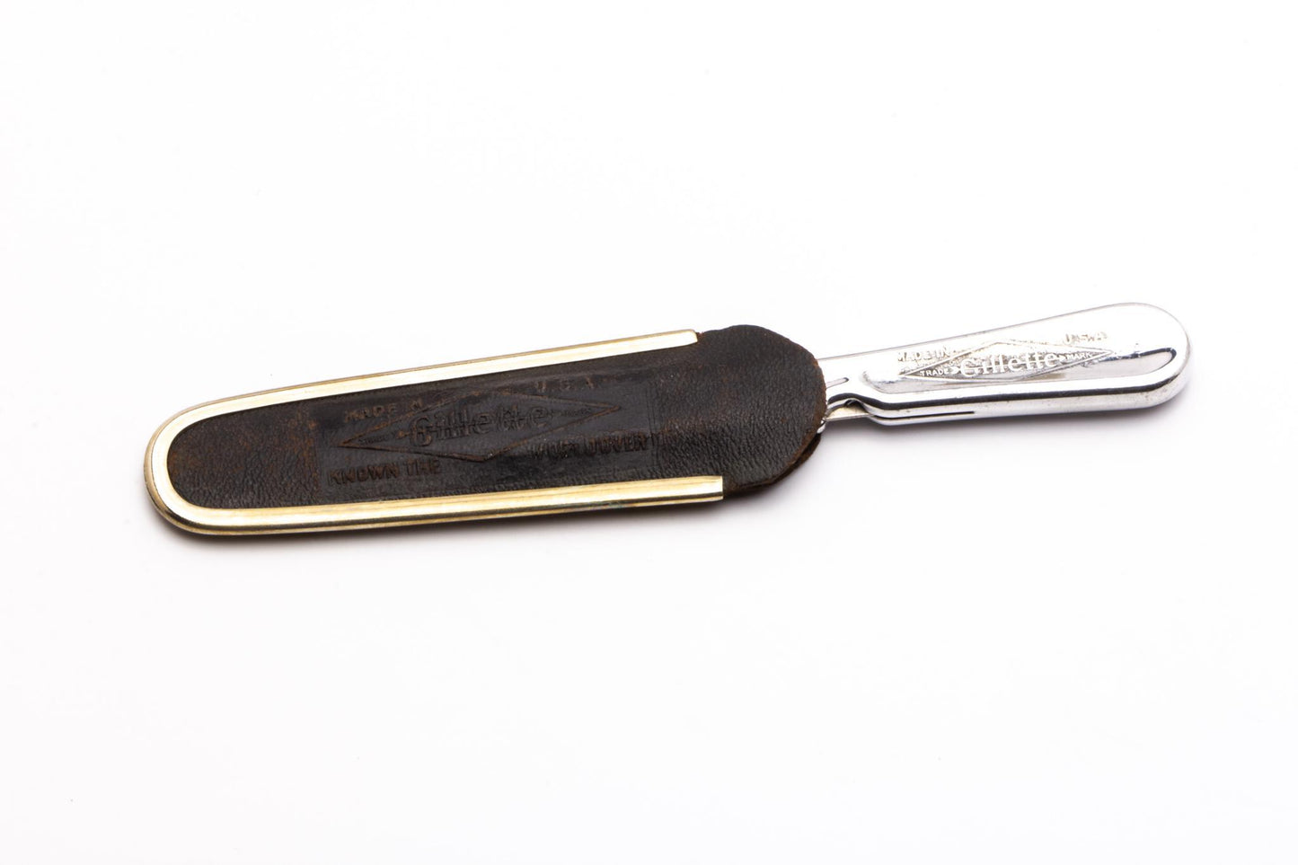 1920's Gillette Safety Razor Co. Office Knife w/ Replaceable Blades, Instructions & Original Case