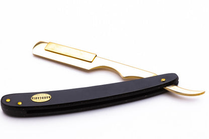 Antiga Barbearia de Bairro Black and Gold Shavette